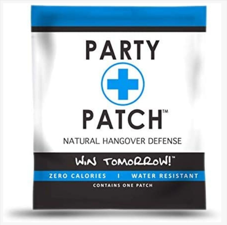 Party Patch Natural Hangover Defense Topical Pack of 5 With Vitamins and Nutrients